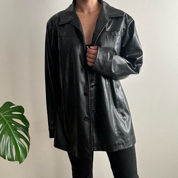 Vintage BC Ethic Outwear Black Leather Jacket - Picture 7 of 8